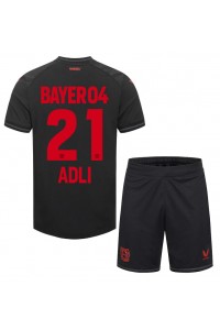 Bayer Leverkusen Amine Adli #21 Jalkapallovaatteet Lasten Kotipeliasu 2023-24 Lyhythihainen (+ Lyhyet housut)